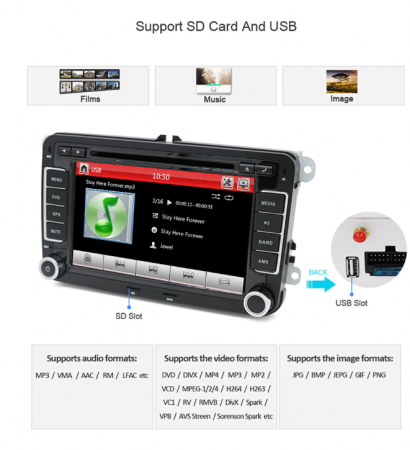 Navigatie DVD, CD Player, VW GOLF 5 6, Passat B6 B7 CC, Tiguan, Jetta, EOS, Polo Sharan, Telecomanda.Camera Marsarier Cadou [3]
