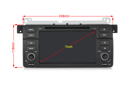 Navigatie GPS, Android 7.1, BMW E46, M3, Seria 3, Functie SIM 4G, Canbus [4]