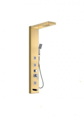 Coloane de dus - Panel de dus Gold, cu functie cascada si jeturi de masaj, AquaSpa