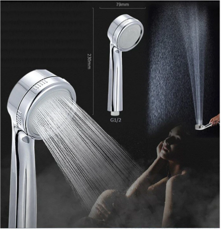 Panel de Dus Multifunctional cu LED, Gri, (ecran de temperatura), efect de ploaie, sistem de masaj, jeturi SPA [4]