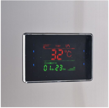 Panel de Dus Multifunctional cu LED, Gri, (ecran de temperatura), efect de ploaie, sistem de masaj, jeturi SPA, AquaSpa [6]