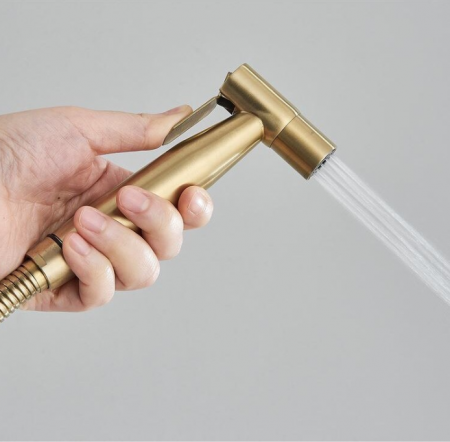 Robinet tip dus pentru bideu sau wc, gold mat, AquaSpa [3]