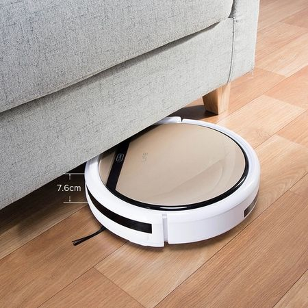Robot Aspirator ILIFE inteligent V5S Pro, Fara Fir, Curatare Umeda si Uscata, Alb/Bej [1]