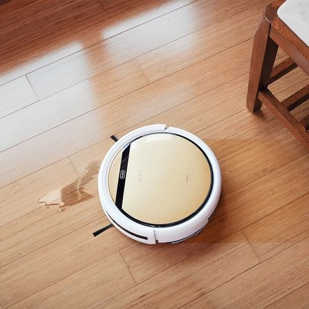 Robot Aspirator ILIFE inteligent V5S Pro, Fara Fir, Curatare Umeda si Uscata, Alb/Bej [2]