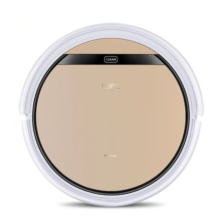 Aspiratoare - Robot Aspirator ILIFE inteligent V5S Pro, Fara Fir, Curatare Umeda si Uscata, Alb/Bej