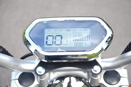 Scuter Electric Harley 1500W, pentru 2 persoane, Suspensie fata spate, cu baterie detasabila 12 AH, Furca Dubla, Far led cu indicator baterie, Telecomanda, Alarma, Negru [2]