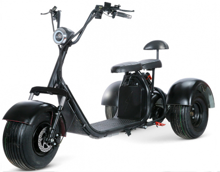 Scuter electric Harley cu 3 roti negru [3]