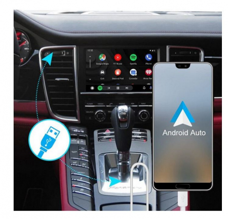 Sistem CarPlay pentru Porsche Panamera, Cayenne, Macan, Cayman, Boxster 911, 718, cu Functie Android Mirror Link [4]