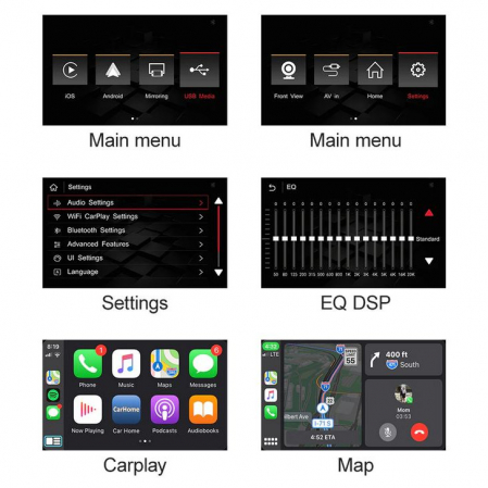 Sistem CarPlay pentru Porsche Panamera, Cayenne, Macan, Cayman, Boxster 911, 718, cu Functie Android Mirror Link [8]