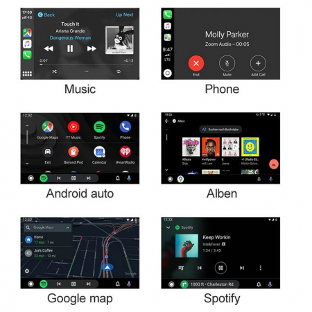 Sistem CarPlay pentru Porsche Panamera, Cayenne, Macan, Cayman, Boxster 911, 718, cu Functie Android Mirror Link [4]