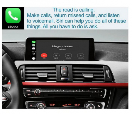 Sistem CarPlay wireless pentru BMW NBT seria 1, 2, 3, 4, 5,7, X1,X3, X4, X5, X6, F56, F15, F16, F25, F26, F48, F01, F10, F11, F22, F20, F30, F32, cu Functie Android Mirror Link, AirPlay si AutoPlay [6]