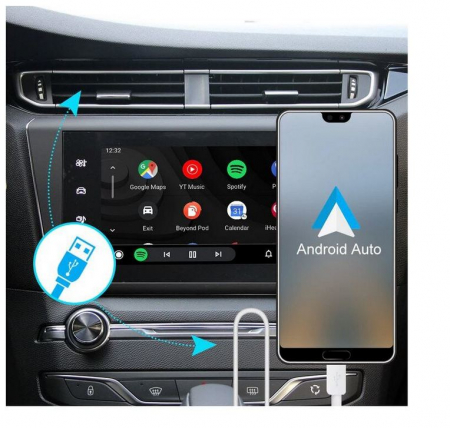 Sistem CarPlay wireless pentru Citroen C4, SMEG, SMEG+, Picasso, DS4, DS3, Peugeout, 308, 508, 208, 200 cu Functie Android Mirror Link [7]