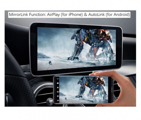 Sistem CarPlay wireless pentru Mercedes Benz A Class,W176, B class, W246, CLA, GLA, C-CLass, W204, E-Class, W212, C207, CLS, W218, ML, GL, GLK, SLK, R72, G class, W463, cu Functie Android Mirror Link, [8]