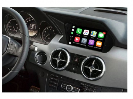 Sistem CarPlay wireless pentru Mercedes Benz A Class,W176, B class, W246, CLA, GLA, C-CLass, W204, E-Class, W212, C207, CLS, W218, ML, GL, GLK, SLK, R72, G class, W463, cu Functie Android Mirror Link, [1]