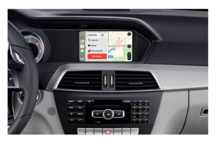 Sistem CarPlay wireless pentru Mercedes Benz C-Class, W204, 2011-2014, cu Functie Android Mirror Link, AirPlay si AutoPlay [1]