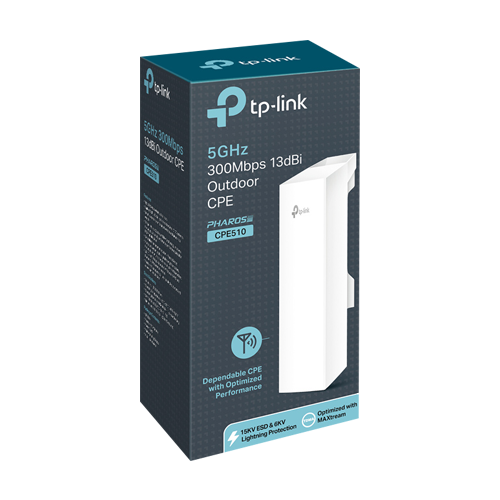 Access Point Bridge, Wi-Fi 4, 5GHz, 13 dBi, 15 km, 1 x RJ45 10/100 Mbps, PoE pasiv - TP-Link CPE510 [3]
