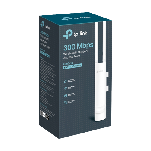 Access Point exterior, Wi-Fi 4, 300 Mbps, 3 dBi, 1 x RJ45 10/100 Mbps, PoE pasiv - TP-Link Omada EAP110-Outdoor [4]