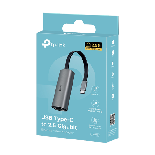 Adaptor Ethernet USB-C 3.0 - RJ45 2.5G - TP-Link UE302C [2]