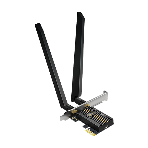 Adaptor PCI-E Bluetooth 5.4, Wi-Fi 7, BE6500 Tri-Band, 2 x Antene High-Performance - TP-Link ArcherTBE400E [1]