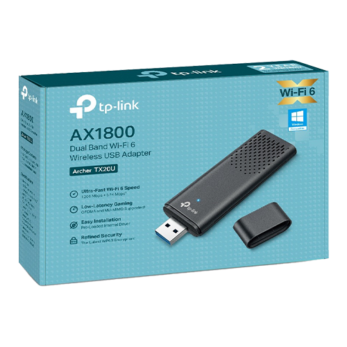 Adaptor USB wireless TP-LINK ARCHER TX20U WiFi 6 AX1800 cu 2 antene - TP-LINK ArcherTX20U [3]