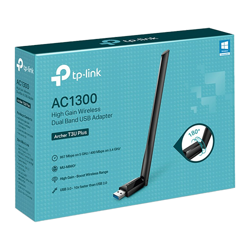 Adaptor Wireless TP-Link Archer T3U Plus, AC1300, Dual-Band ArcherT3UPlus [2]