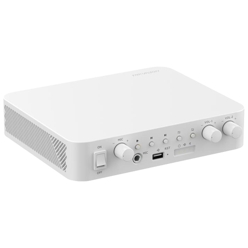 Amplificator IP doua zone, 80W, Alarma, USB, Bluetooth - HIKVISION DS-QAE1A80G1-VB [2]