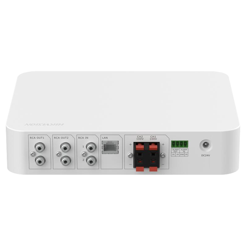 Amplificator IP doua zone, 80W, Alarma, USB, Bluetooth - HIKVISION DS-QAE1A80G1-VB [4]