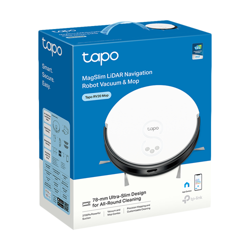 Aspirator robot RV20 Mop, Spalare umeda, 2700Pa, MagSlim LiDAR & Gyro - TP-Link Tapo TapoRV20Mop [4]
