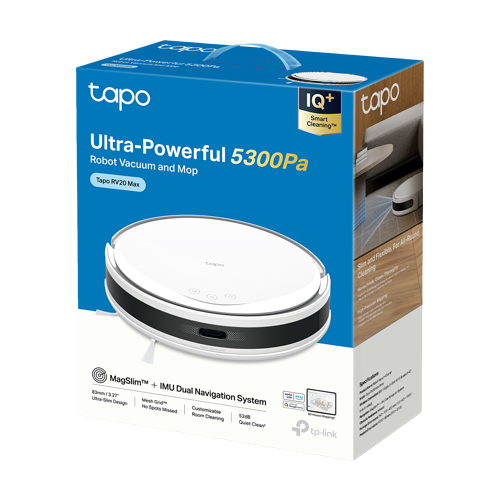 Aspirator robot RV20, Spalare umeda, 5300Pa, MagSlim & IMU - TP-Link Tapo TapoRV20Max [4]
