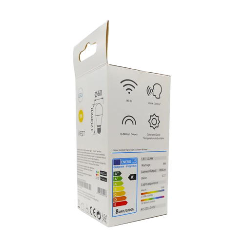 Bec LED inteligent EZVIZ, Wi-Fi, E27, 806 lmn, lumina calda 2700K ajustabila CS-HAL-LB1-LWAW [3]