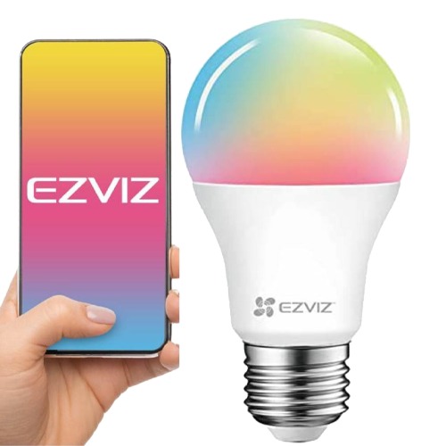 Bec LED RGB inteligent EZVIZ, Wi-Fi, E27, 806 lmn, 2700~6500K ajustabila CS-HAL-LB1-LCAW [2]
