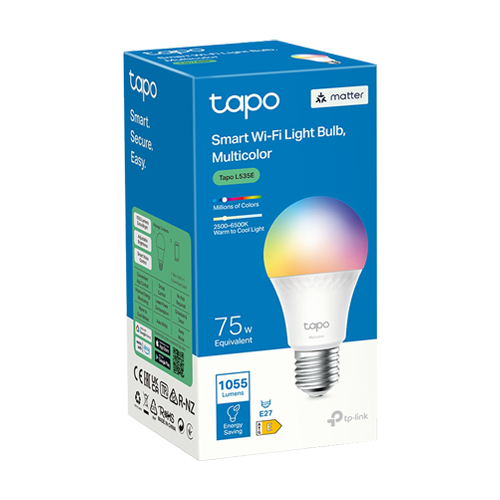 Bec smart Wi-Fi, RGB, intensitate ajustabila, 2500-6500K, 1055 lm, E27 - TP-Link Tapo TapoL535E [2]