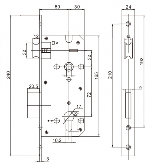 Broasca mecanica profil european HLK-E6072 [3]