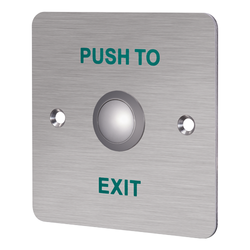 Buton iesire montaj ingropat, panou frontal Aluminiu - HIKVISION DS-K7P01 [3]