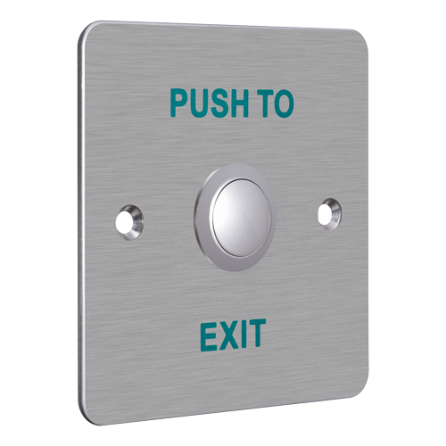 Buton iesire montaj ingropat, panou frontal Aluminiu - HIKVISION DS-K7P01 [2]