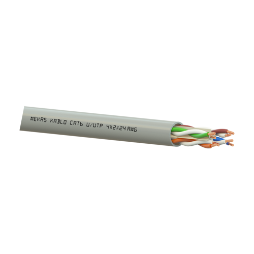 Cablu U/UTP, cat 6, 4x2x23 AWG, Cupru, 305m - Mekas Kablo MEK90-4x2x23-6U [1]