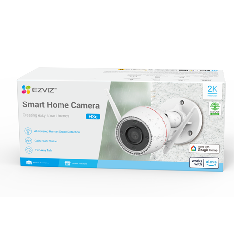 Camera IP EZVIZ de exterior, WI-Fi, rezolutie 2K+, Audio bidirectional, distanta IR 30 metri, imagini color 24/7 CS-H3c-2K+ [4]