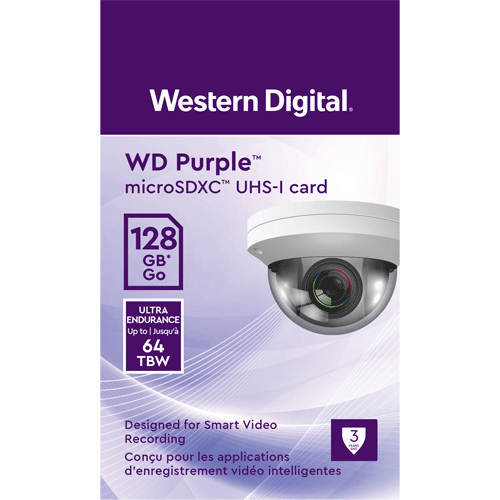 Card MicroSD 128GB, seria Purple Ultra Endurance - Western Digital WDD128G1P0C [2]