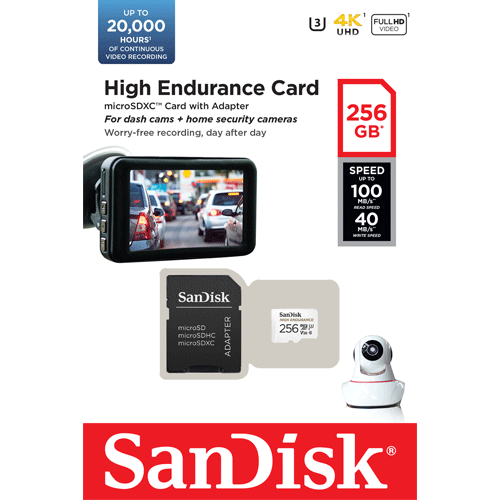Card MicroSD 256GB, seria HIGH Endurance - SanDisk SDSQQNR-256G-GN6IA [2]