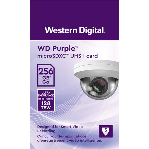 Card MicroSD 256GB, seria Purple Ultra Endurance - Western Digital WDD256G1P0C [2]