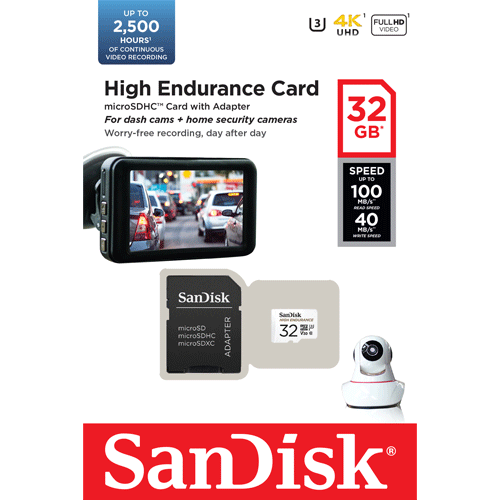 Card MicroSD 32GB, seria HIGH Endurance - SanDisk SDSQQNR-032G-GN6IA [2]