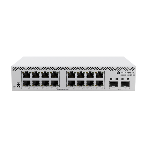 Cloud Smart Switch, 16 x Gigabit, 2 x SFP+ 10Gbps, 1U - Mikrotik CSS318-16G-2S+IN [2]