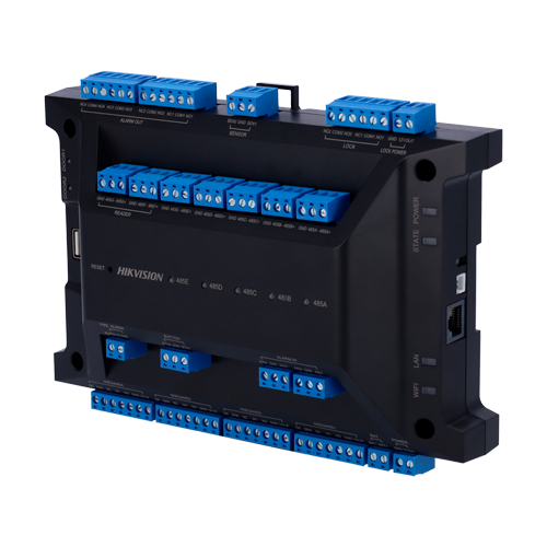 Controler acces control, 2 usi, extensibil pana la 126 usi, Wi-Fi, RS485, Wiegand - HIKVISION DS-K2702WX-E1P [1]