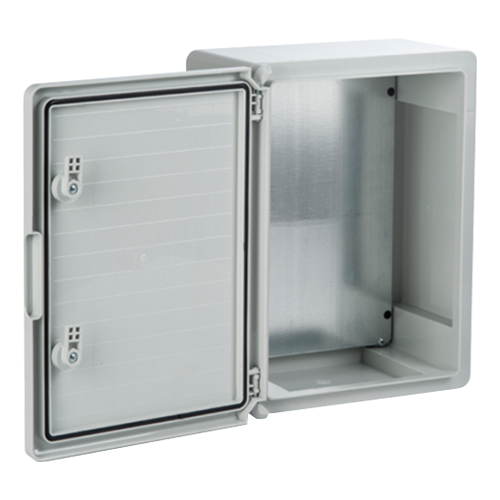 Cutie distributie IP65 din ABS gri, usa mata, placa metalica, 300x400x220 mm PP3005 [2]