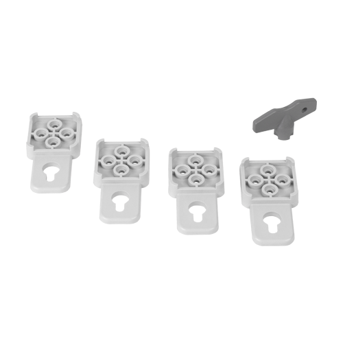 Cutie distributie IP67 din ABS gri, usa transparenta, placa metalica, 300x400x170mm PS304017 [4]