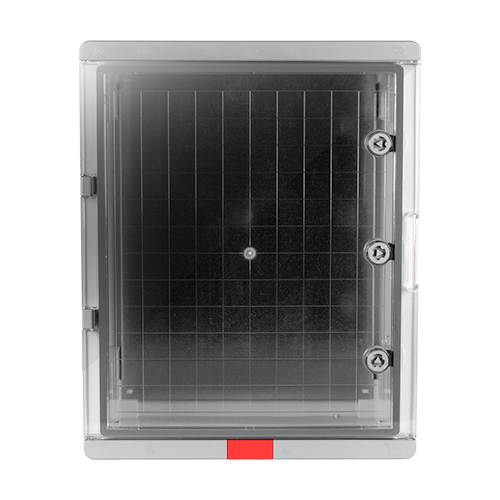 Cutie distributie IP67 din ABS gri, usa transparenta, placa metalica, 400x500x240 mm PS405024 [3]