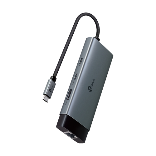 Hub USB-C 6-in-1, 1 x USB-C PD 100W, 1 x USB-C, 2 x USB-A, 1 x HDMI 4K@60Hz, 1 x RJ45 1G - TP-Link UH6120C [1]