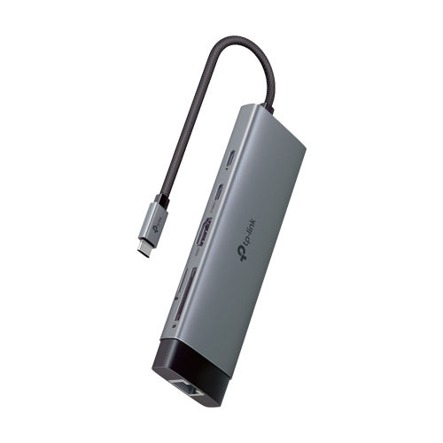 Hub USB-C 9-in-1, Power Delivery 100W, HDMI, Cititor carduri, Transfer date, RJ45 - TP-Link UH9120C [1]