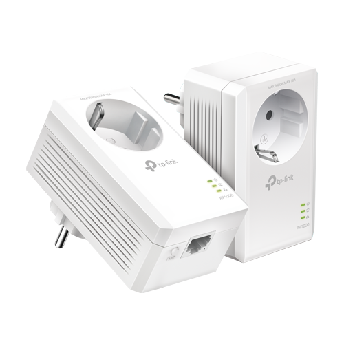 Kit Powerline AV1000, Passthrough, 1 x RJ45 Gigabit - TP-Link TL-PA7017PKIT [1]