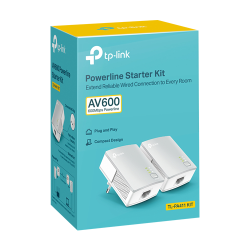 Kit Powerline AV600, 1 x RJ45 10/100 Mbps - TP-Link TL-PA411KIT [3]